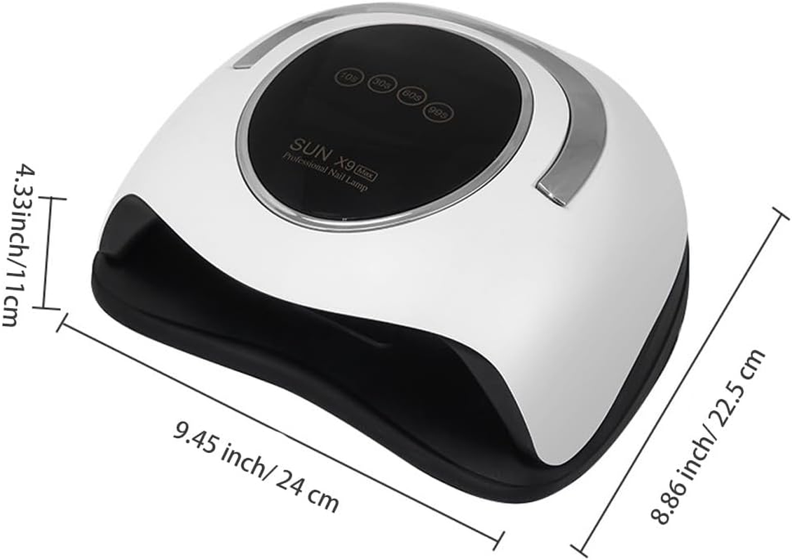 220W UV LED Nail Lamp,57 Lamp Gel Nail Polish Kit with UV Light for Nails,Profesional UV LED Nail Lamp with LCD Touch Display Screen and 4 Timer Settings