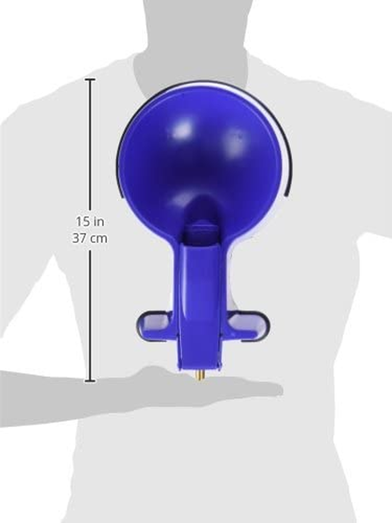 The Easy-Clean Auto-Fill Water Bowl with (5-Foot) Long Stainless Steel Hose, 32 Ounces,Blue image number 2