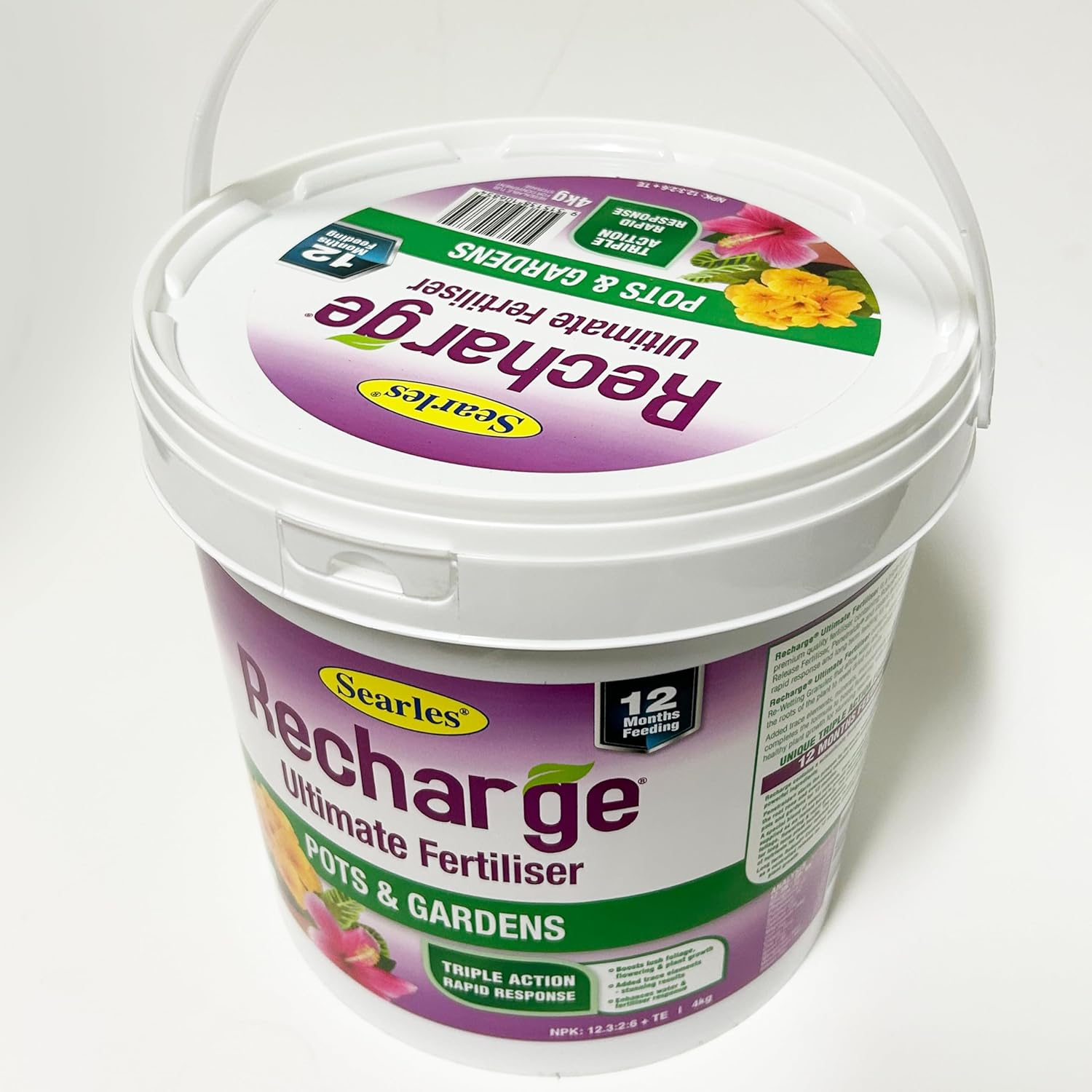 Searles Pots and Gardens Recharge Ultimate Fertiliser 4 Kg image number 2