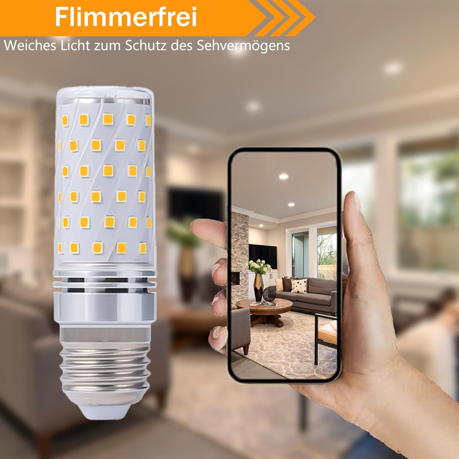 Queeplo E27 LED Bulb 16 W 3000 K (Pack of 5) image number 4