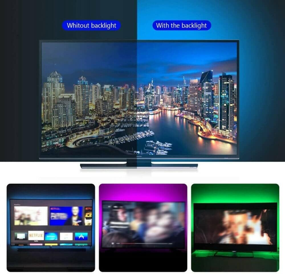 5M Cool White 5V Led Strip Lights 3528 SMD LED Strips Car Boats image number 1