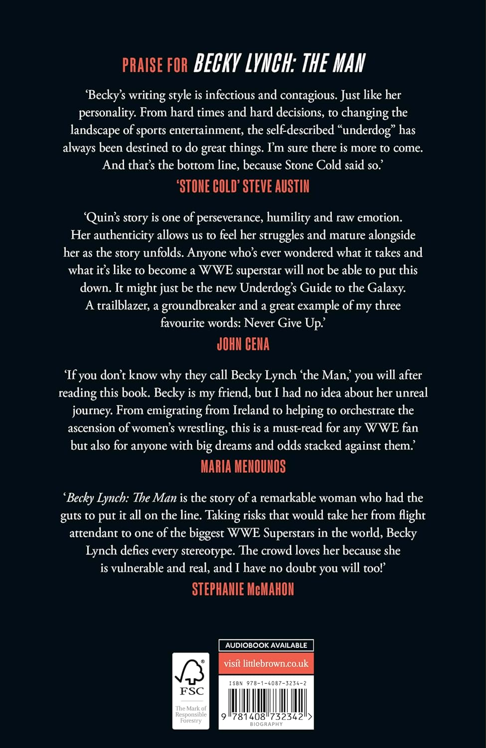 Becky Lynch: the Man: Not Your Average Average Girl - the Sunday Times Bestseller