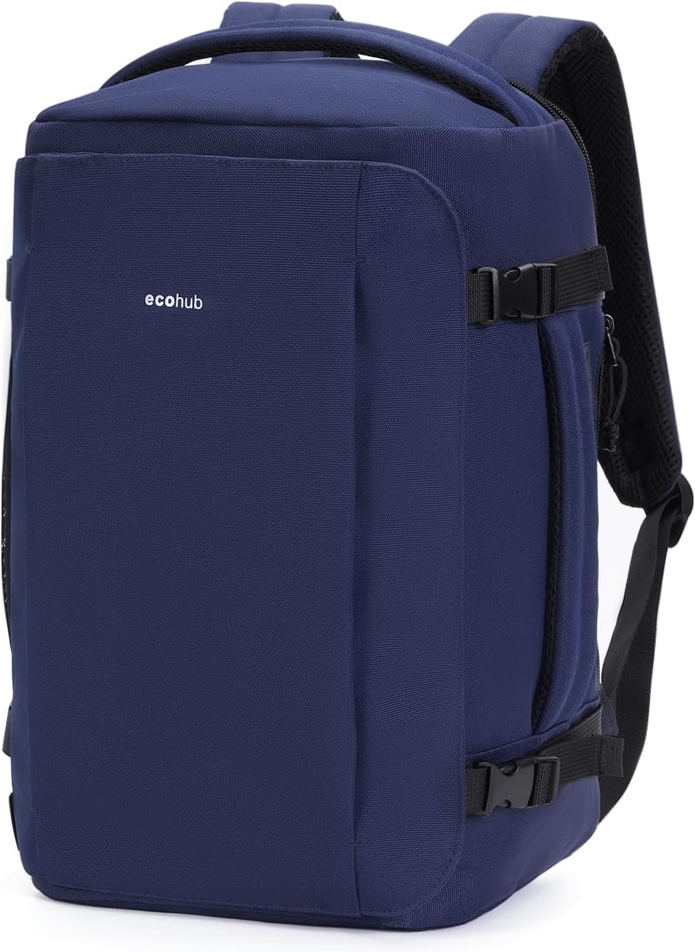 ECOHUB for Ryanair Cabin Bags 40X20X25, 20L Underseat Carry on Backpack with 14&rdquo; Laptop Compartment, Water-Resistant Travel Hand Luggage Bag, Recycled Rucksack with Anti-Theft Pocket