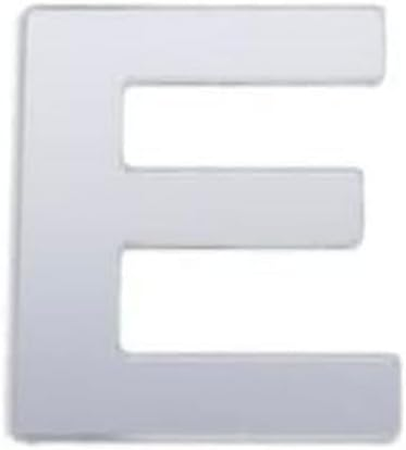 Sandleford Self Adhesive Letter E, 85 Mm X 55 Mm Size, White