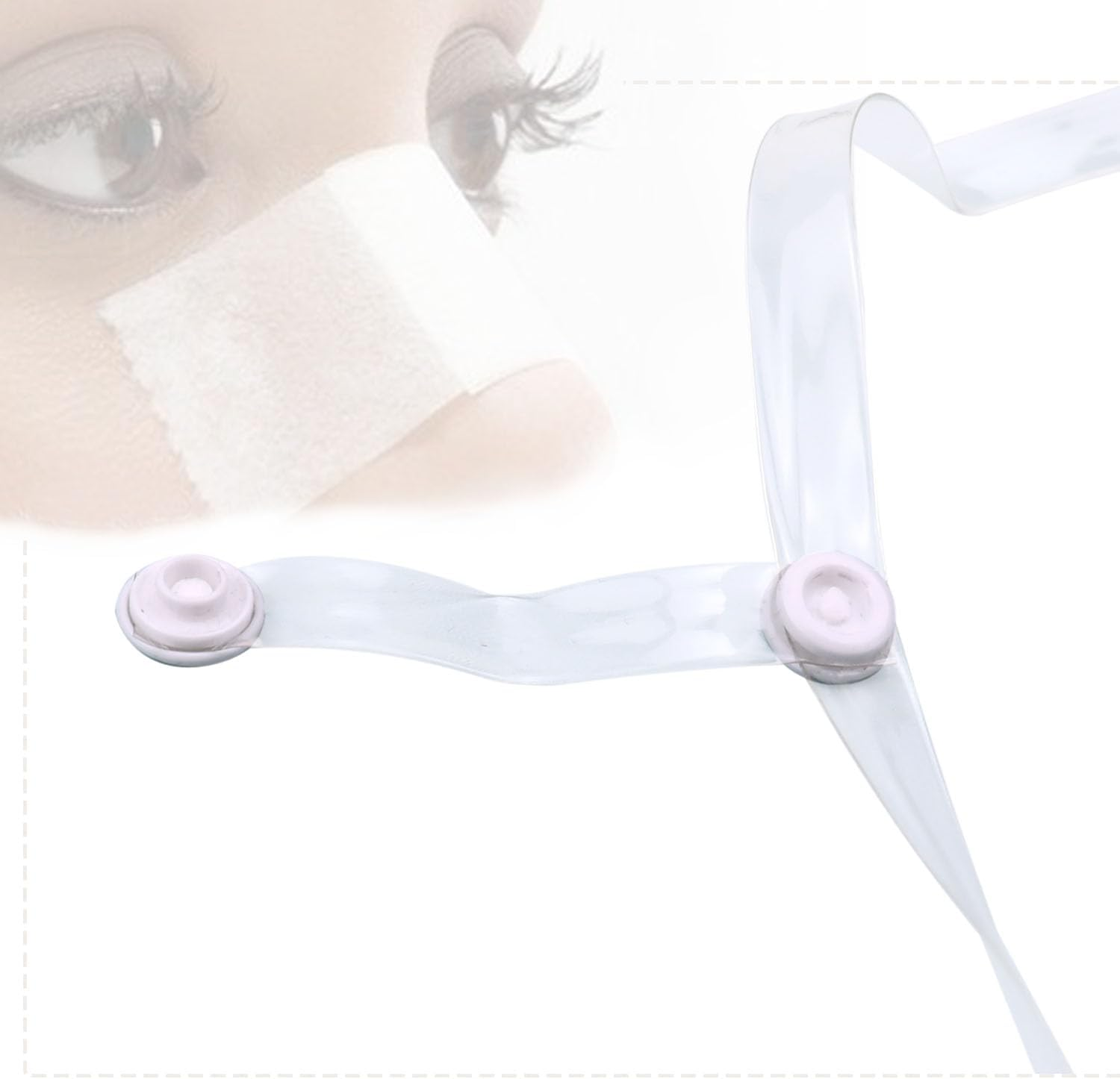 2 Pack Rhinoplasty Glasses Holder with Transparent Headwear Eyeglass Suspension for Post Nasal Surgery Rhinoplasty Septoplasty Recovery Nose Recovery image number 2