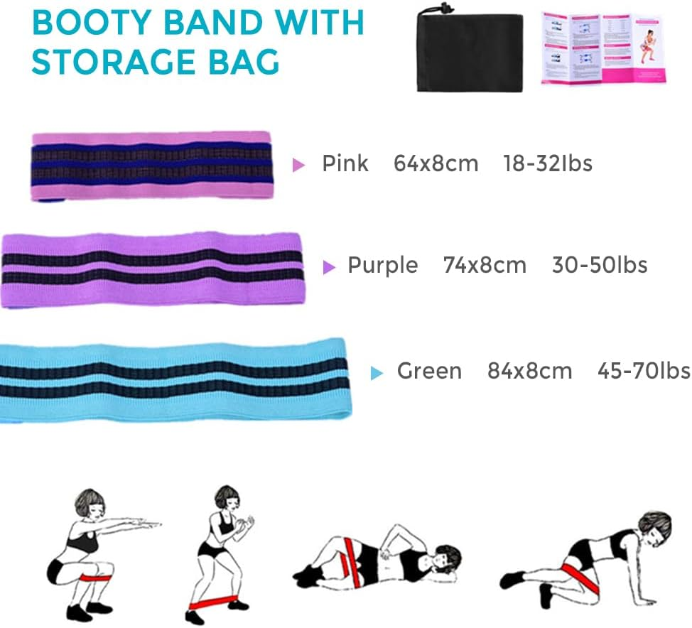 VYNTEL Women'S Yoga & Pilates Set | Magic Ring, 25Cm Ball, Booty Bands, Figure 8 Resistance Band | Purple Home Workout Equipment for Glutes, Stretching & Fitness - Purple image number 6