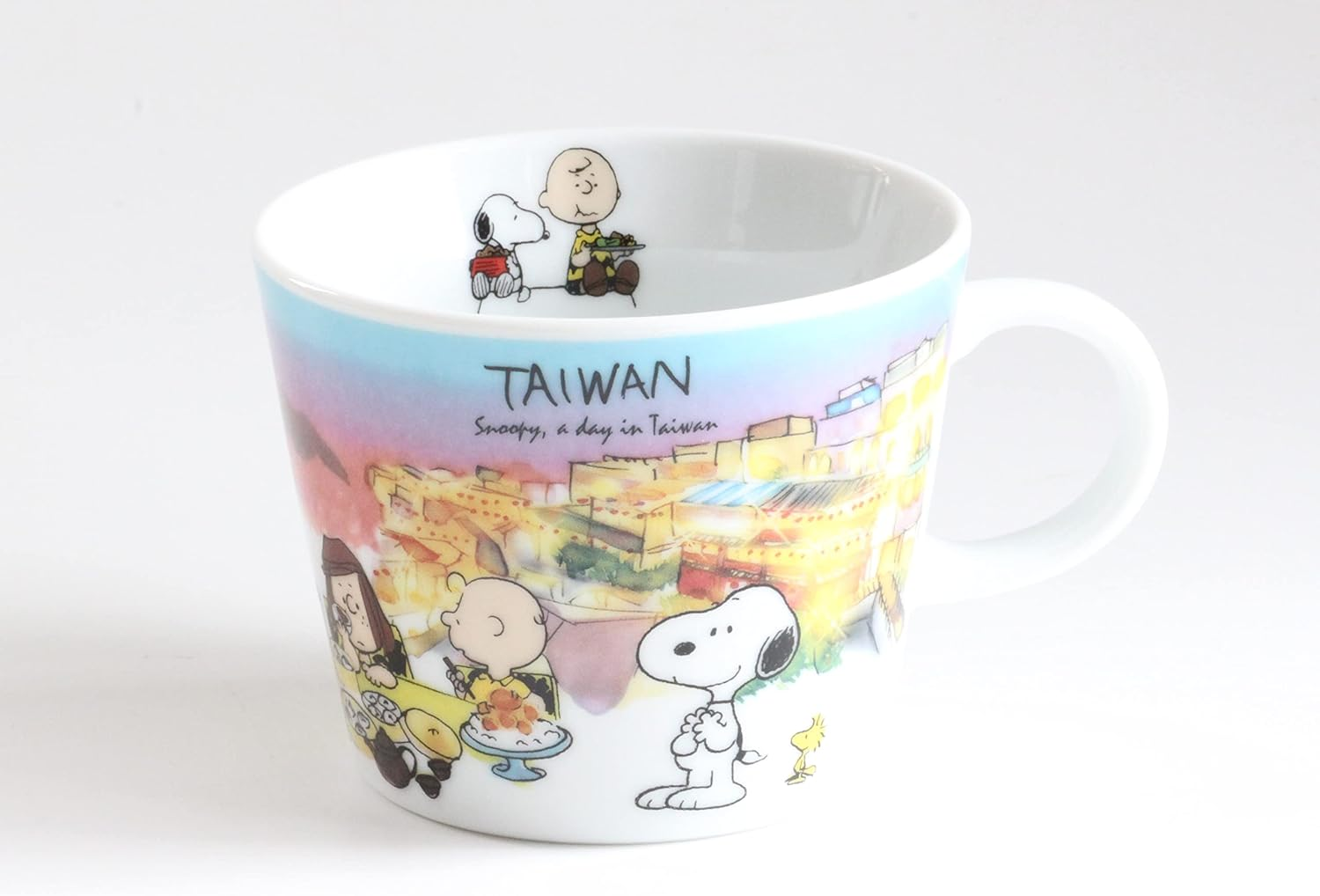 Simizu Pottery Snoopy World Travel Series Taiwan Mug image number 2