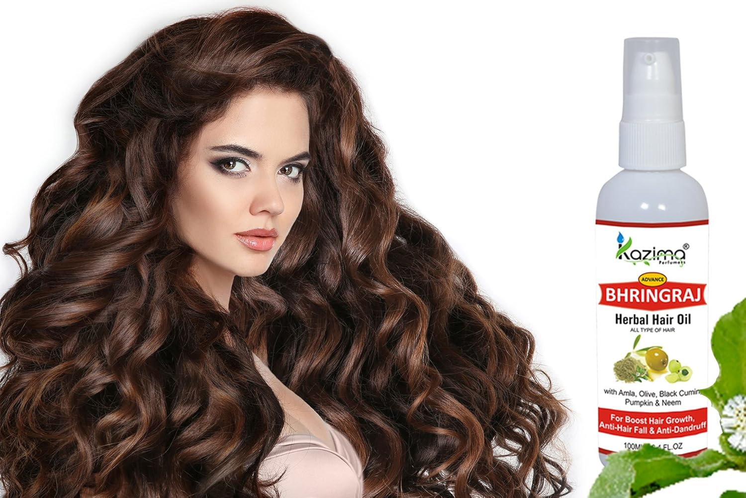 KAZIMA Bhringraj (Bhringha) Herbal Hair Oil for Hair Growth & Anti-Hair Fall, 100 Ml image number 5