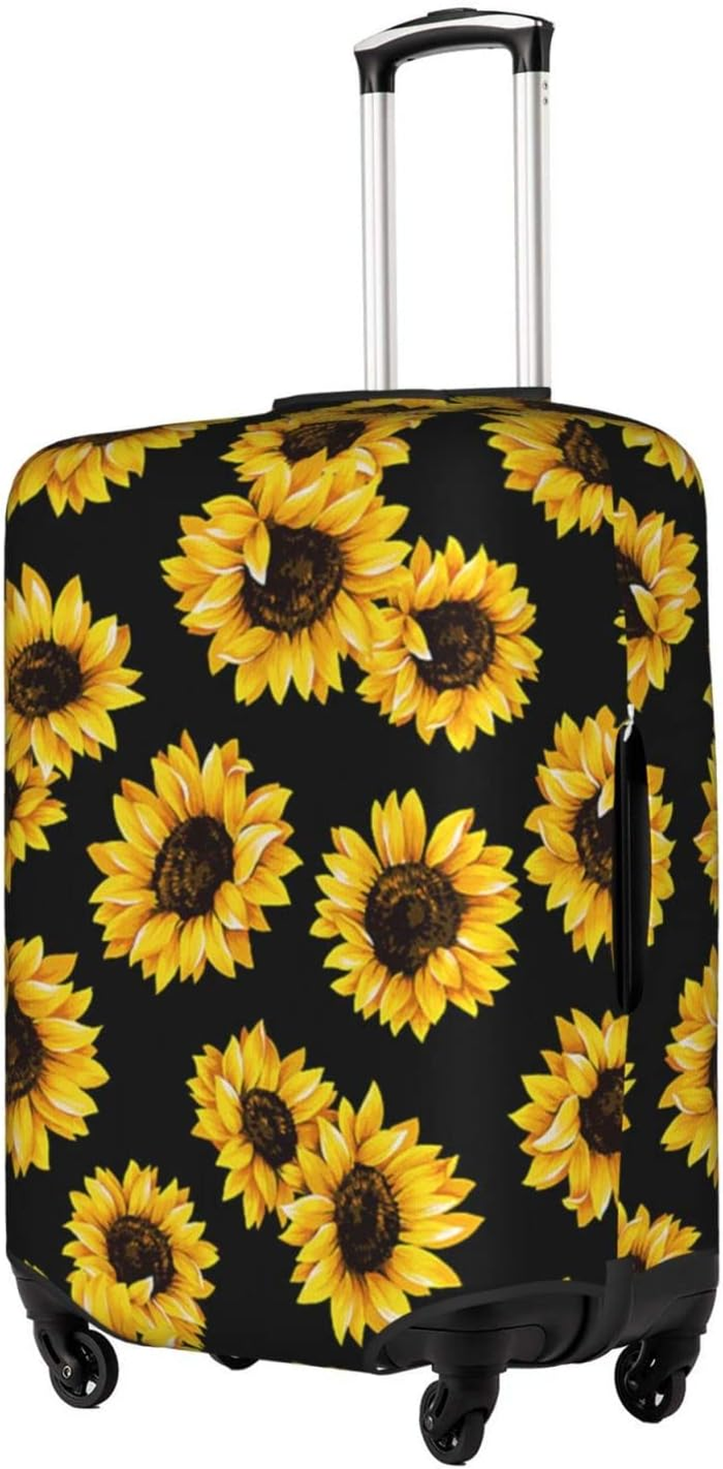Spring Sunflowers Flowers Luggage Cover Anti-Scratch Suitcase Protector Fits 18-32 Inch Luggage image number 4