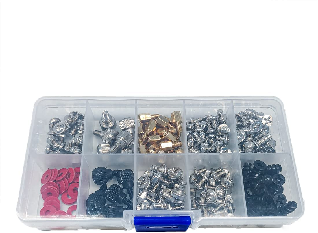 228Pcs Computer Screw Standoffs Assortment Kit, Pc Case Screws for Hard Drive Computer Case Motherboard Fan Power Graphics image number 5