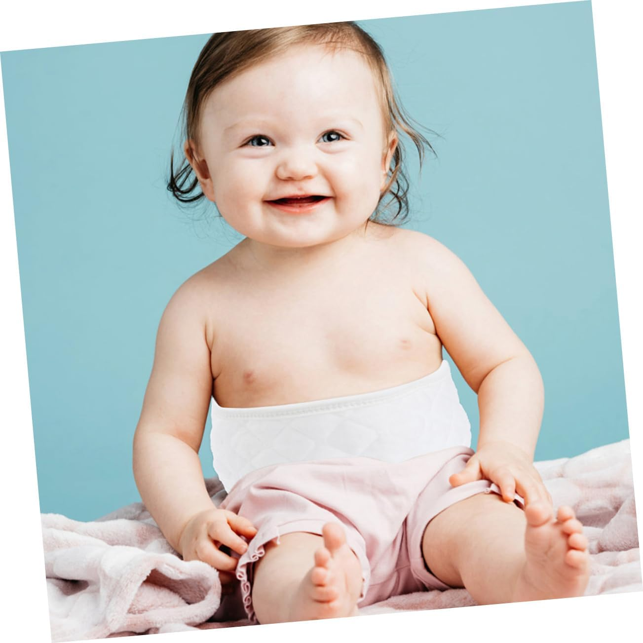 VICASKY 8Pcs Maternity Belly Bands Cotton Umbilical Cord Covers Newborn Belly Wraps Soft Protection Belt image number 2