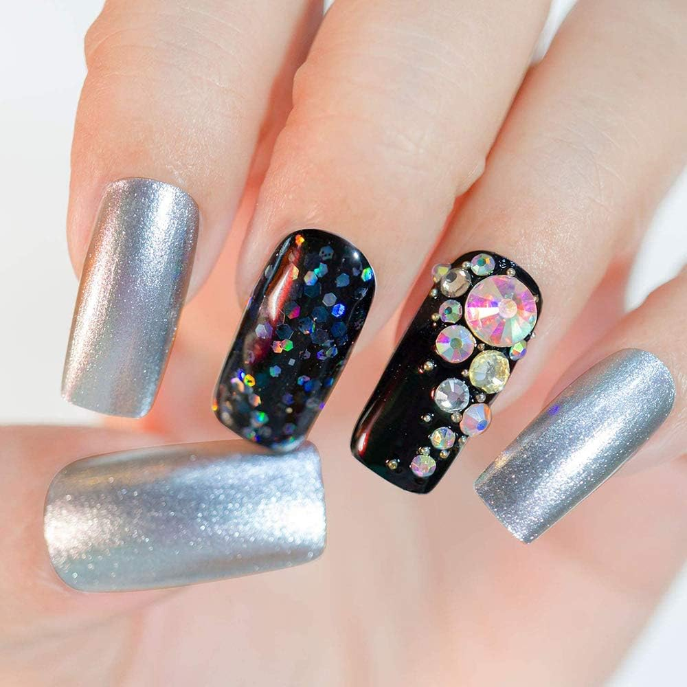 1 Box Nail Crystal Gems AB Rhinestones Nail Crystals Clear Rhinestones Art Decoration Nail Art Rhinestones image number 4