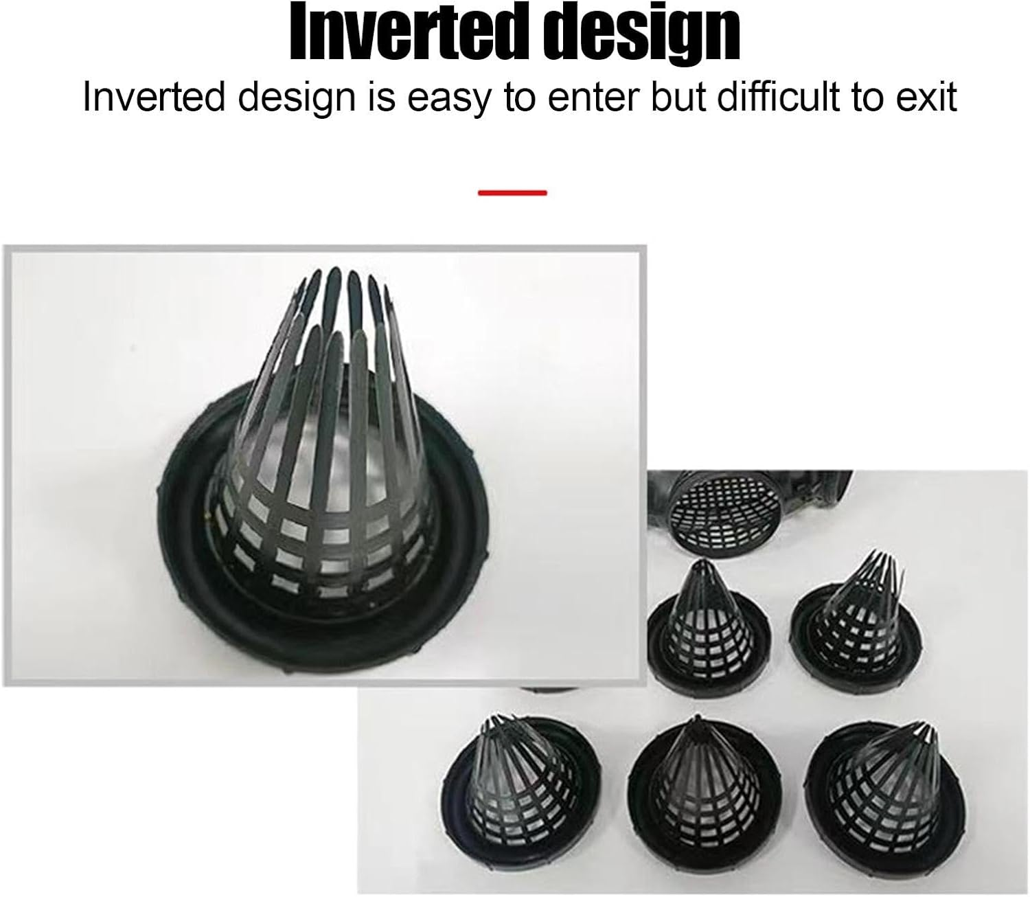 Fish Trap,Crab Trap with 3/8 Holes,Portable Fish Traps for Fishing,Fishing Bait Eel Trap,For Catching Small Fish,Crayfish,Crabs,Herring,Shrimp,Lobster