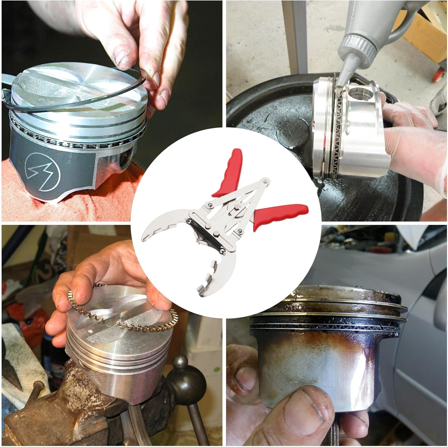 Piston Ring Pulling Pliers - Car Auto Piston Ring Compressor Plier Tool | Professional Maintenance Tools for Cylinder Piston Rings