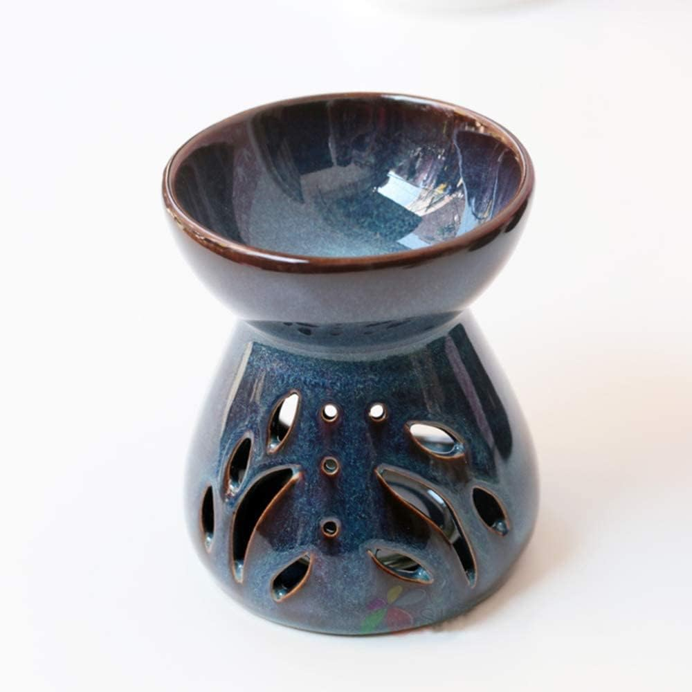 Sculpture Statue Antiques Collectables，Home Decorative Ceramic Aromatherapy Burner/Essential Oil Warmer Candle Holder for Home Decor Meditation image number 2