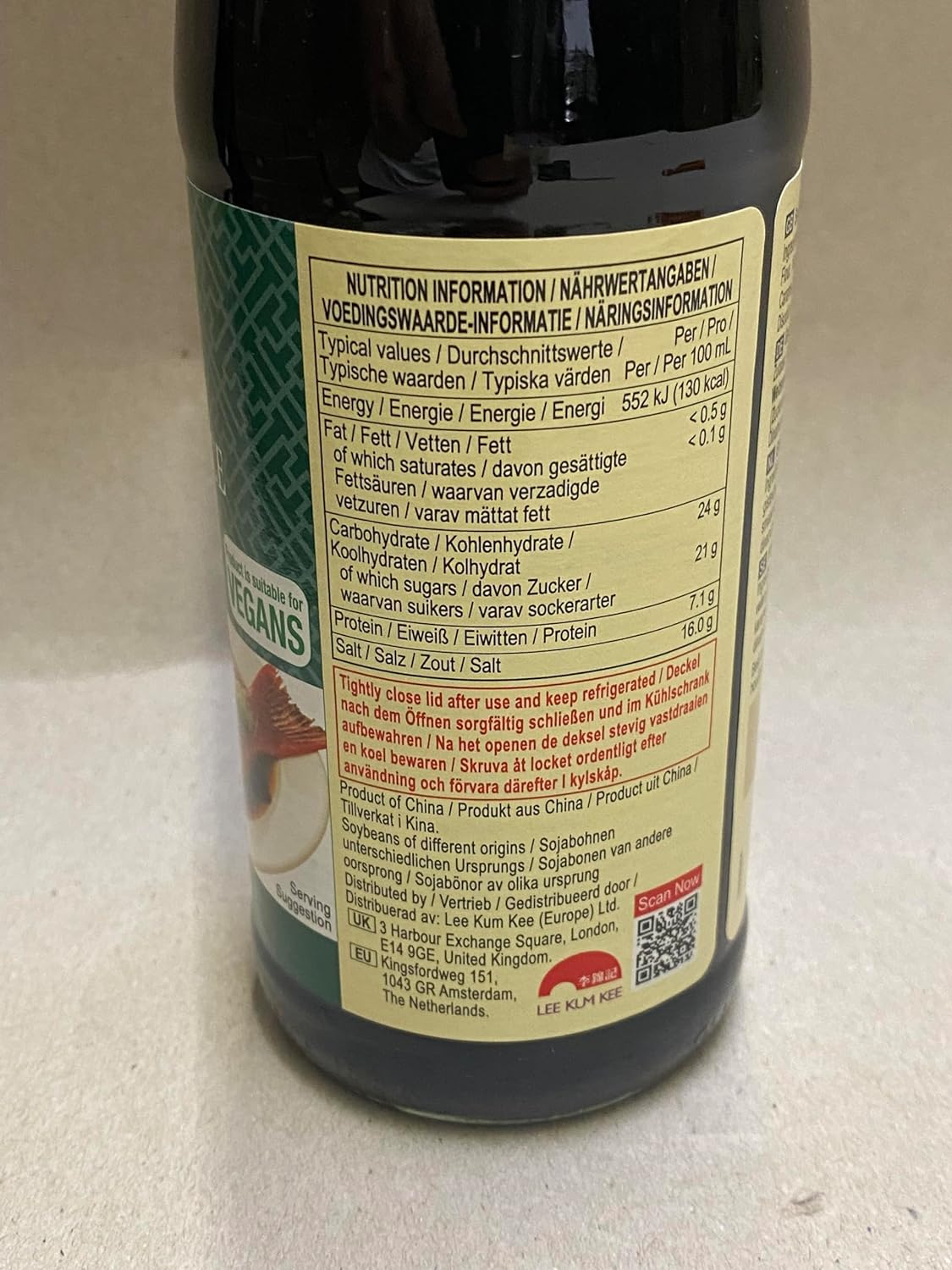 Lee Kum Kee Seasoned Soy Sauce for Seafood, 410 Ml image number 3