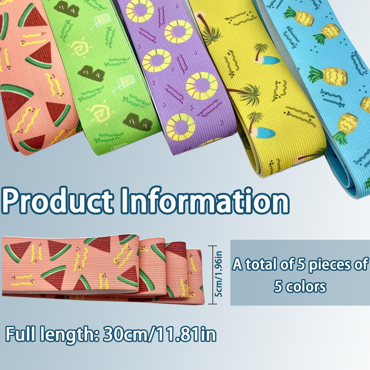 5Pcs Beach Chair Towel Bands Elastic Windproof Summer Beach Accessory for Cruise Chairs and Loungers Essential Cruise and Beach Accessory (1Pack) image number 3