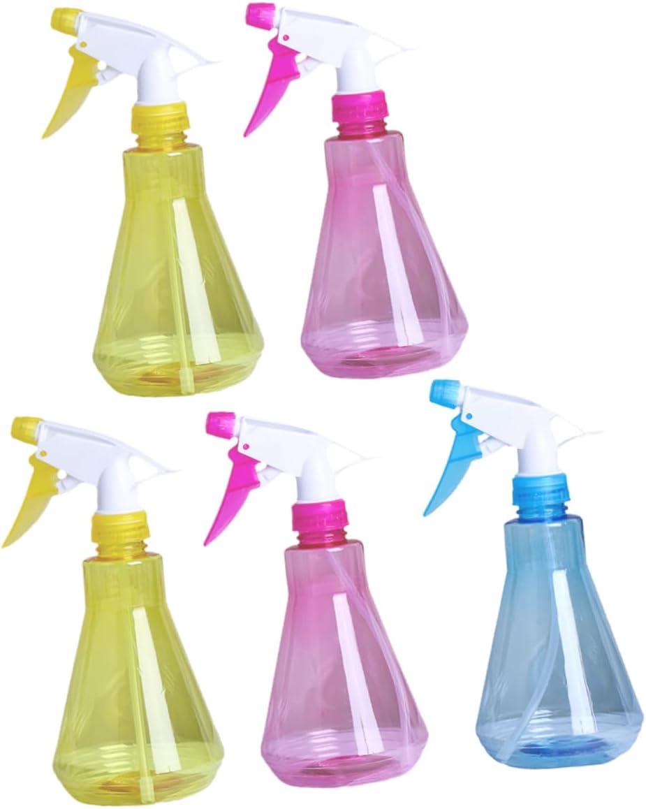 Kisangel 5Pcs Watering Can Sprayer Pet Plastic Spray Bottle Refillable for Home Gardening Supplies Continuous Mist Plant Care Random Color image number 6