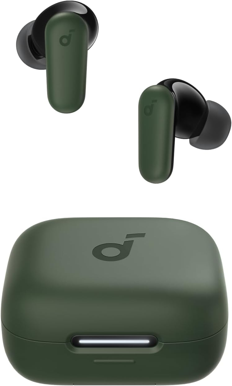 Soundcore P30I by Anker Noise Cancelling Earbuds, Strong and Smart Noise Cancelling, Powerful Bass, 45H Playtime, 2-In-1 Case and Phone Stand, IP54, Wireless Earbuds, Bluetooth 5.4 (Green) image number 1