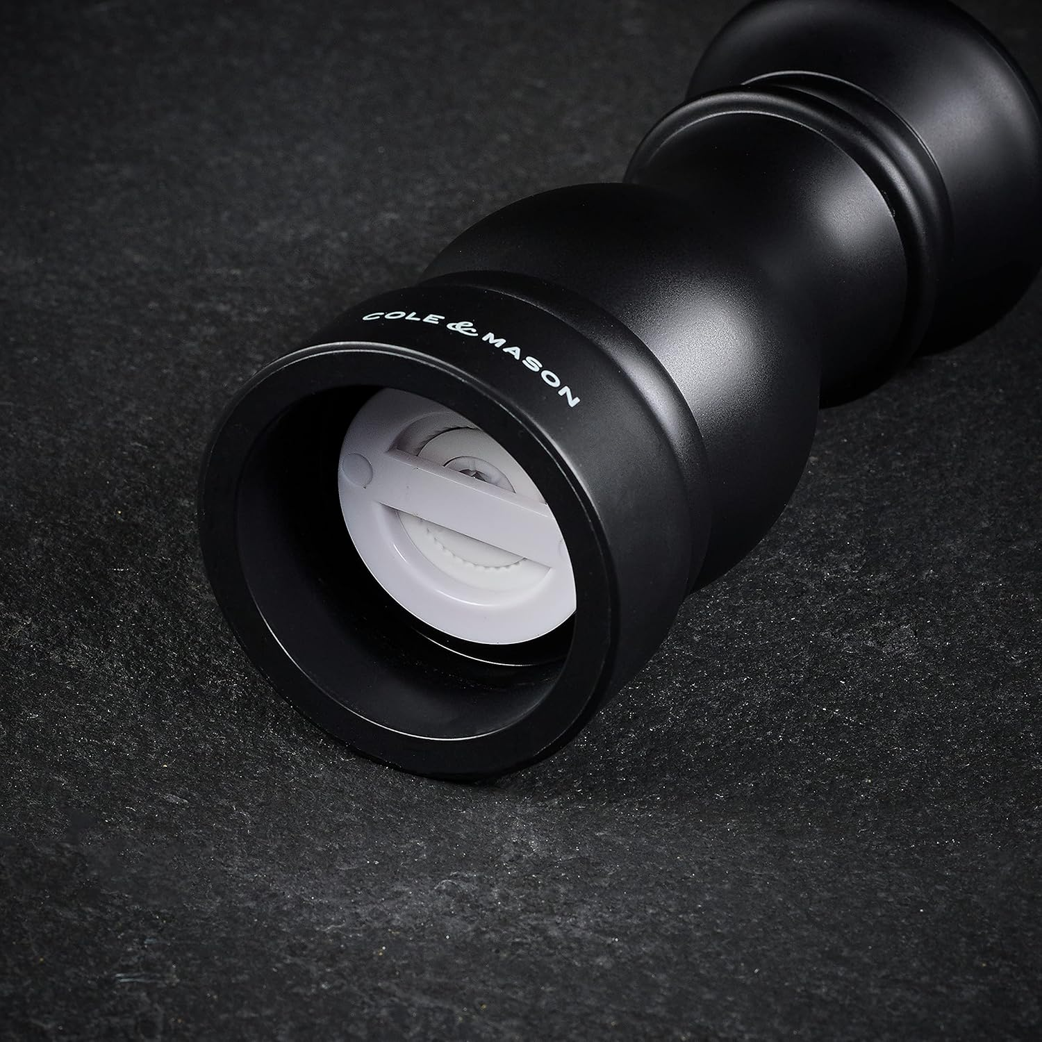 Cole & Mason Southwold Black & White Salt and Pepper Mill Set Gift Set - 165Mm Adjustable Grind | Classic Capstan Design | Diamond Sharp Ceramic Mechanism | 10-Year Guarantee | ABS Plastic image number 2