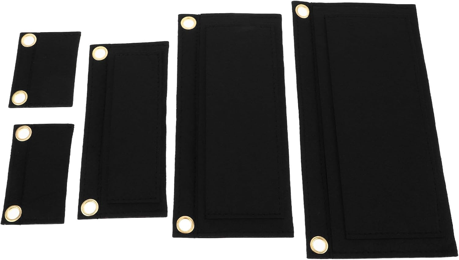 NUSITOU 5Pcs Felt Handbag Organizer Insert Set &ndash; Purse Divider with Multiple Compartments for Clutch and Tote Bags &ndash; Compact Wallet Liner Pouch for Women&rsquo;S Travel and Daily Use image number 3