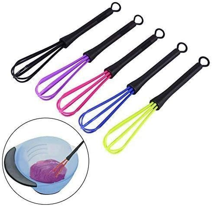 5 Pcs Whisk to Mix Hair Coloring Salon Hairdressing Plastic Blender Stirrer for Kitchen or Hair Dye Kitchen Tools and Gadgets image number 1