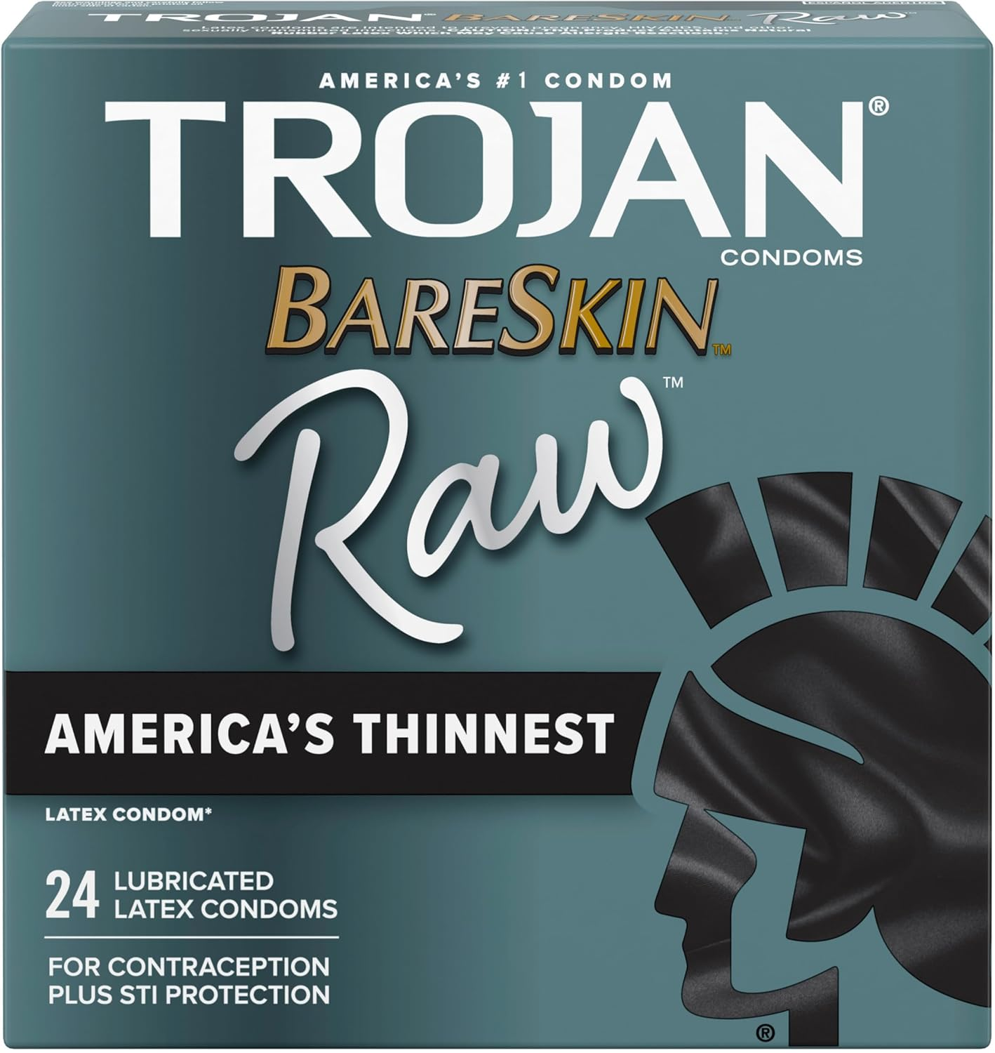 Trojan Condoms Bareskin Raw Lubricated, 24 Count image number 5