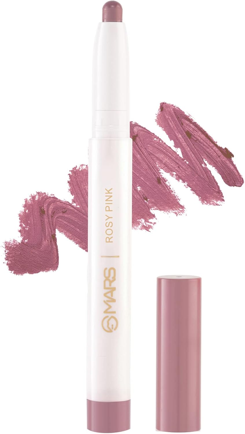 MARS Retractable Poppins Long Lasting Lip Crayon | Matte Finish | Smudge Proof & Kiss Proof Crayon Lipstick for Women (1.3 Gm) (07-COFFEE BROWN)