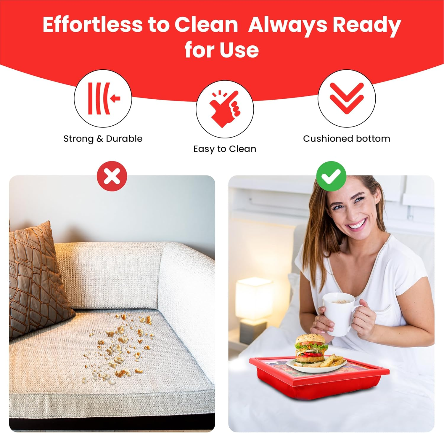 Claude Monet 'The Poppy Field near Argenteuil' Laptray for Laptops, Crafting, Sewing and Home Decor