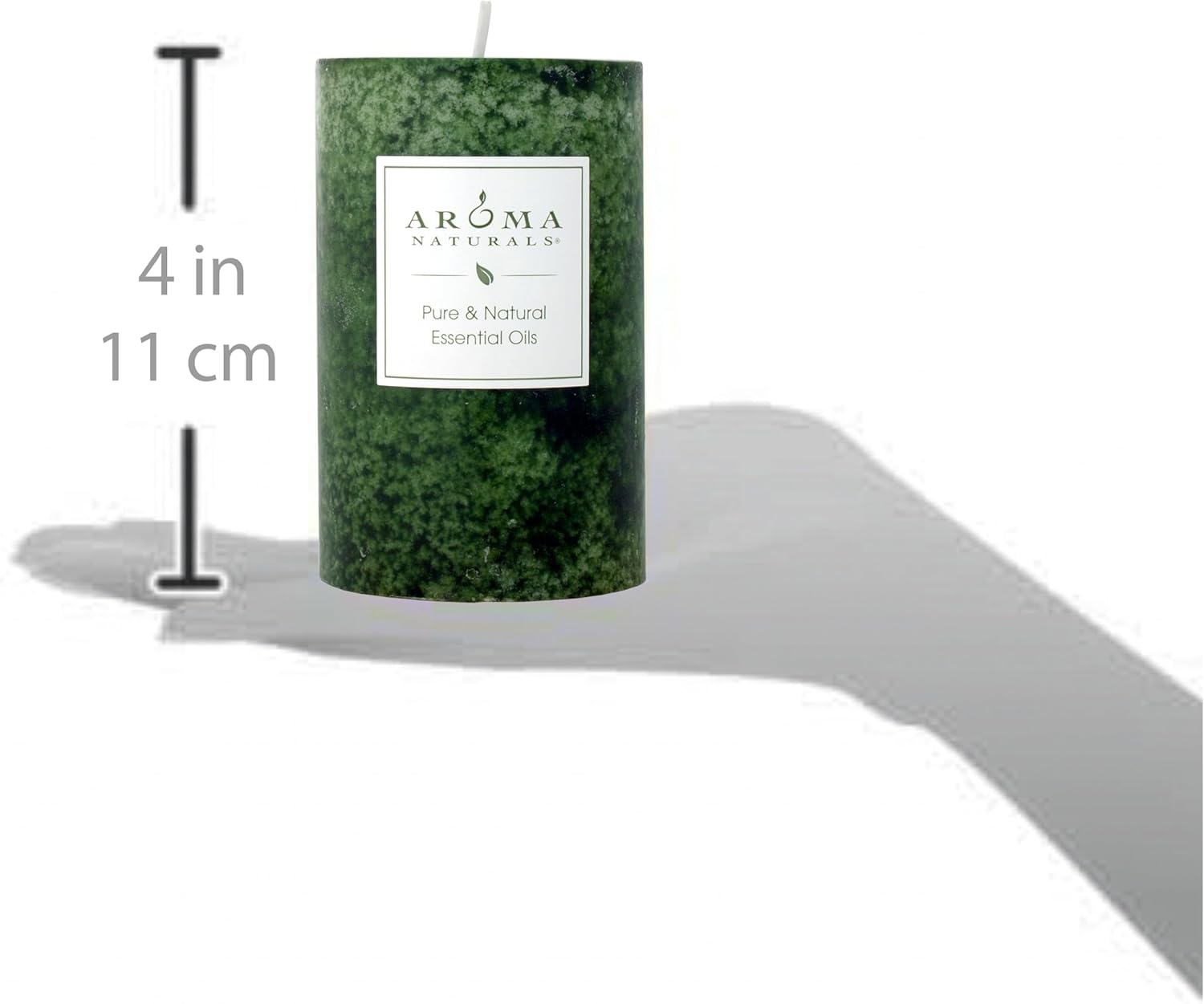 Aroma Naturals Holiday Essential Oil Pillar Candle, Fresh Forest, Juniper, Spruce and Basil, 2.5 Inch X 4 Inch image number 1