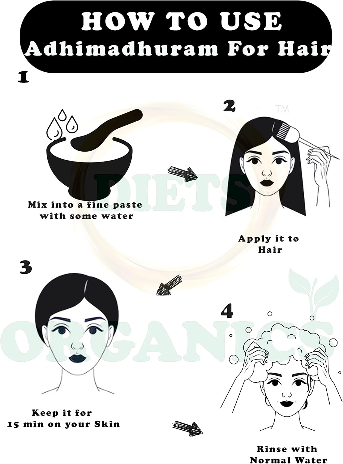 Diets Organics Athimathuram Powder for Face, Skin, Hair Care (Licorice Powder)-25G Pack of 1 image number 1