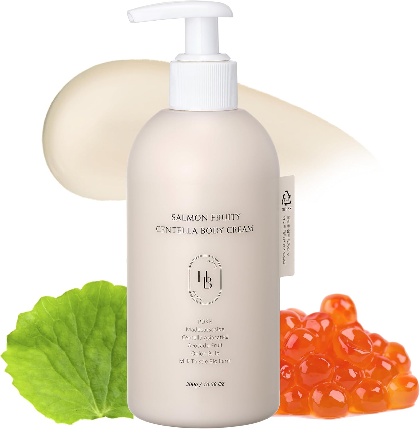 HEVEBLUE Salmon Fruity Centella Body Cream 300 Ml