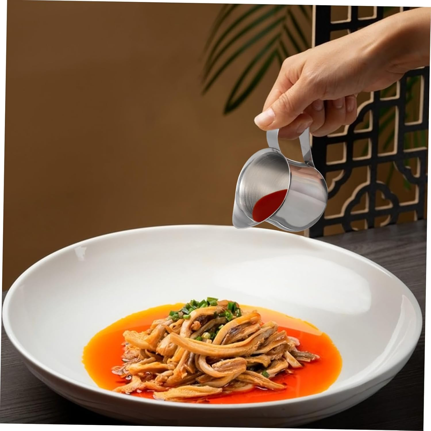 4Pcs Stainless Steel Milk Cups Small Espresso Shots Pitcher for Coffee Frothing Latte Art Serving Condiments Stylish Creamer for Home Bar image number 5