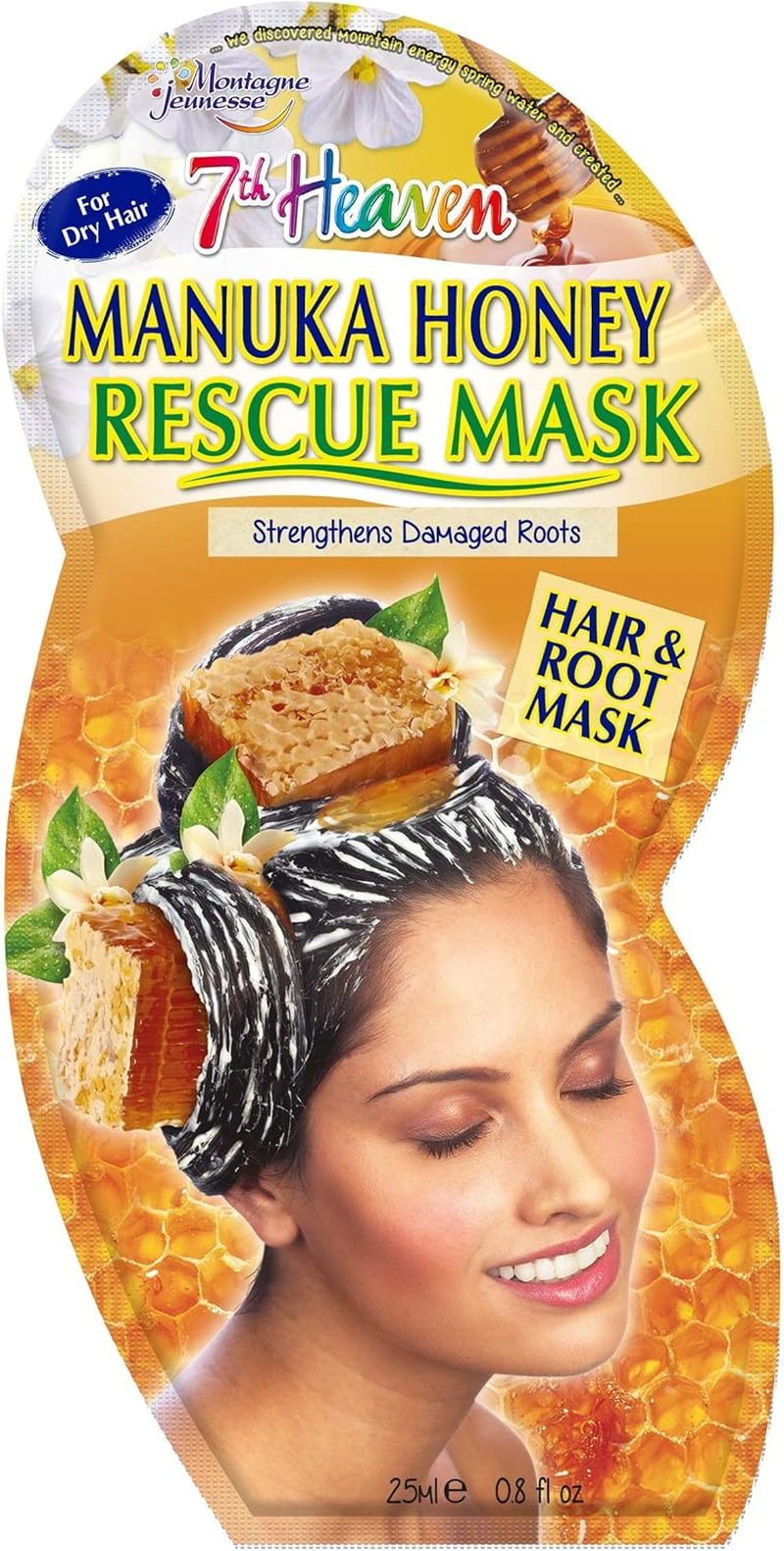 7Th Heaven Manuka Honey Hair and Root Rescue Mask with Pulped Coconut Oil and Cold Pressed Abyssian Oil to Strengthen Damaged Roots | Ideal for Dry Hair image number 4