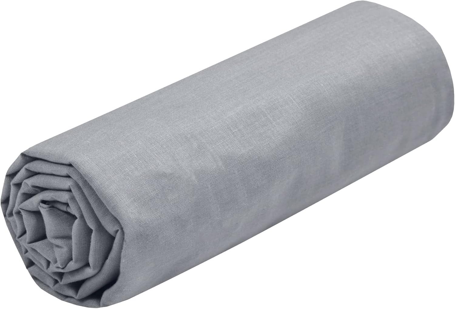 Lovely Casa - Fitted Sheet - Size 140 X 190 Cm - Large 30 Cm - 100% Oeko-Tex Certified Cotton - Mouse Colour - Model Eden - Bed Linen for Home - Soft and Comfortable for a Cosy Nest