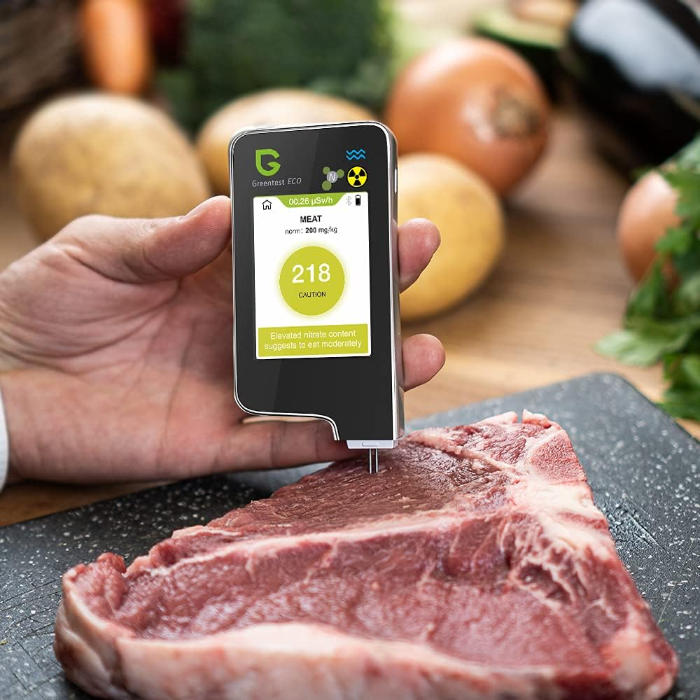 Greentest Eco 6 Nitrate Tester for Vegetables, Fruits, Meat, Fish, Water Meter Hardness TDS PPM, Radiation Detector Geiger Counter image number 6