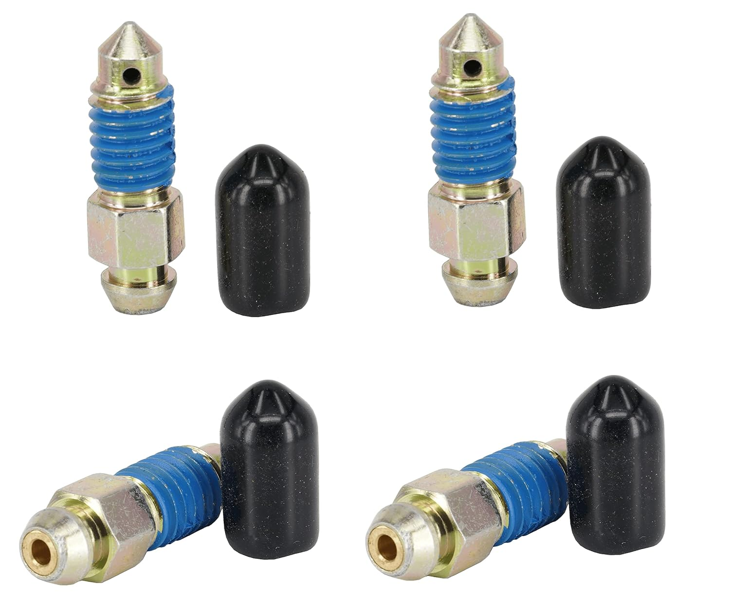 Dsnaduo 4-Piece Speed Bleeder Kit with Dust Caps - M10X1.0-35.4Mm, H9410-4, 107392, 639560 image number 3