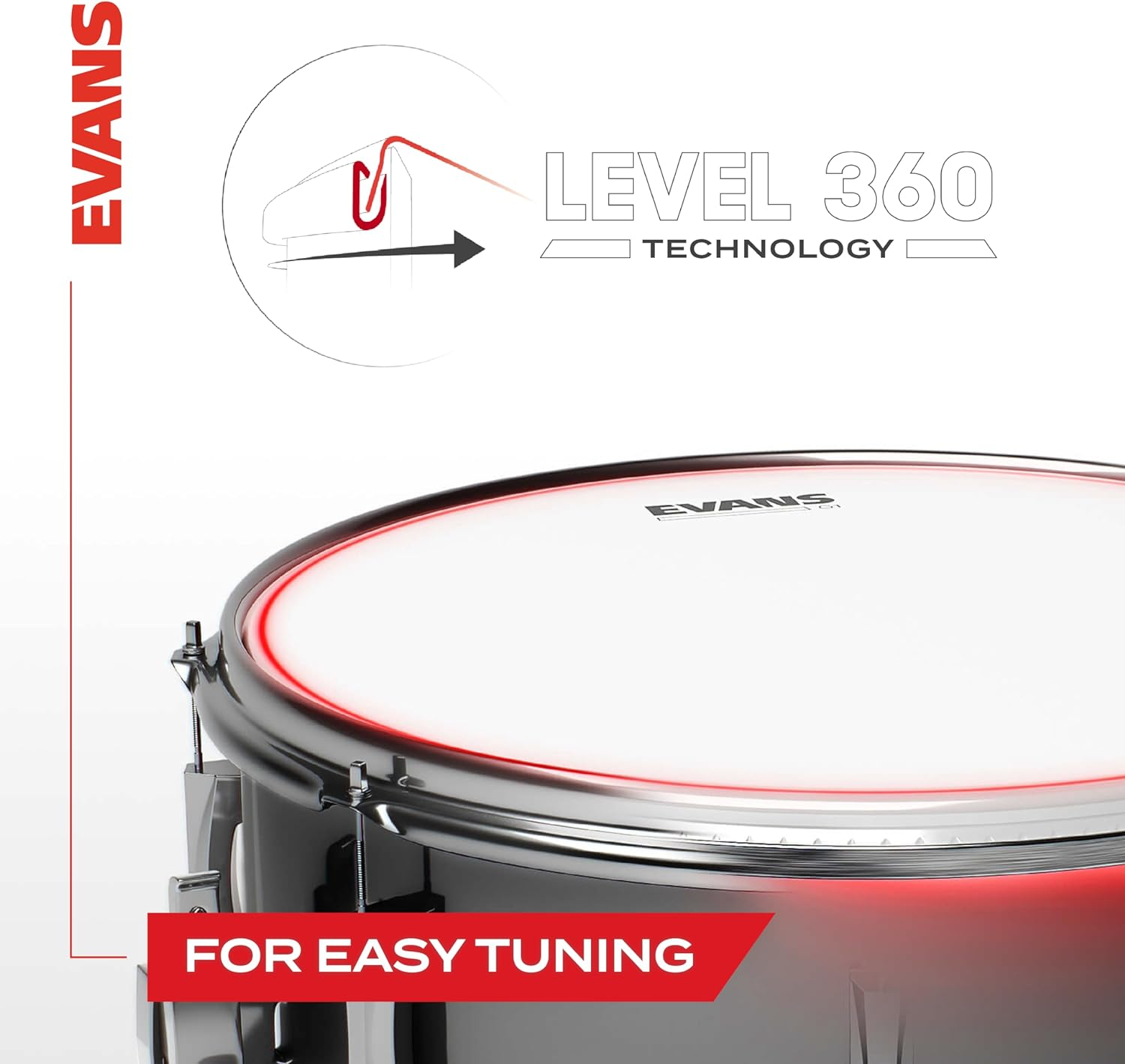 Evans Drum Heads - G2 Clear Fusion Pack (10", 12", 14") with 14" HD Dry Snare Batter image number 1