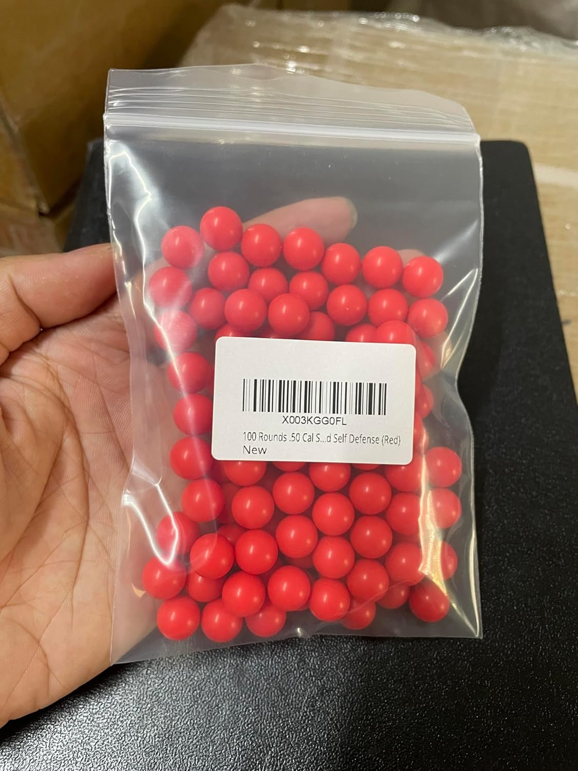 100 X .68 Cal Paintball Kinetic Rounds for Self Defense and Practice, Reusable .68 Caliber Paintball Ammo Solid Nylon Balls Projectile Fit for Byrna SD/LE/EP, Salt Supply S2 and T4E HDR68 (3.7 Grams) - Bule image number 6