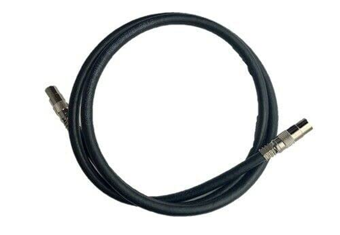 TV Antenna Cable PAL Male to Male Aerial Flylead Coax RG6 Quad Shield Black (5M) image number 1