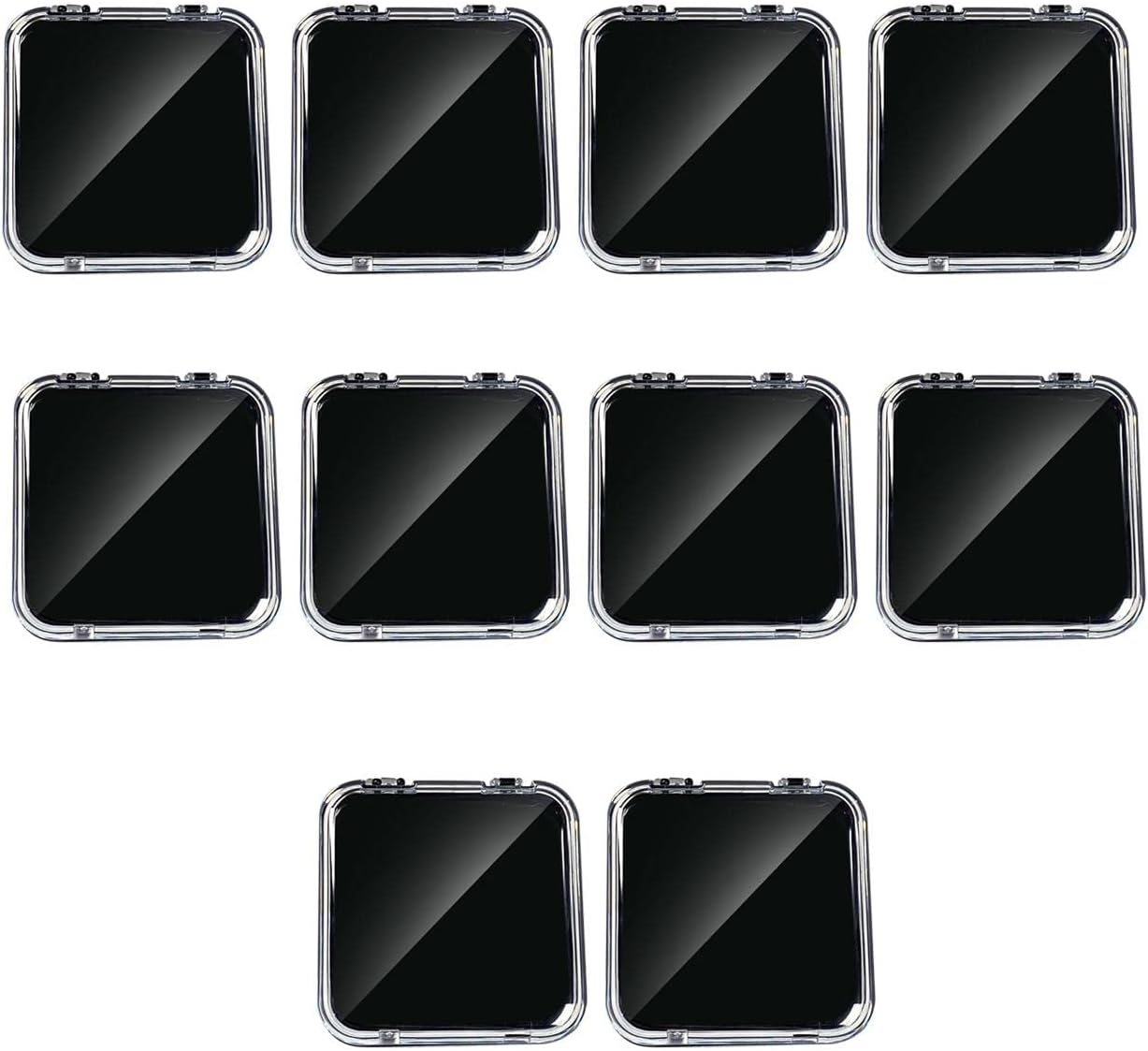 Generic 10X Press on Nail Storage Boxes Nail Art Display Holder Acrylic Nail Storage Container, White