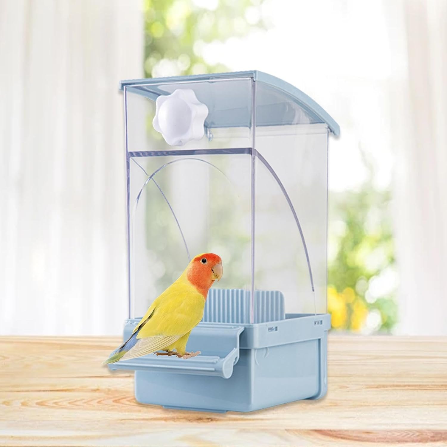 Leeqinersw Automatic Bird Feeder No Mess Cage Food Dispenser for Parrots Parakeet image number 6