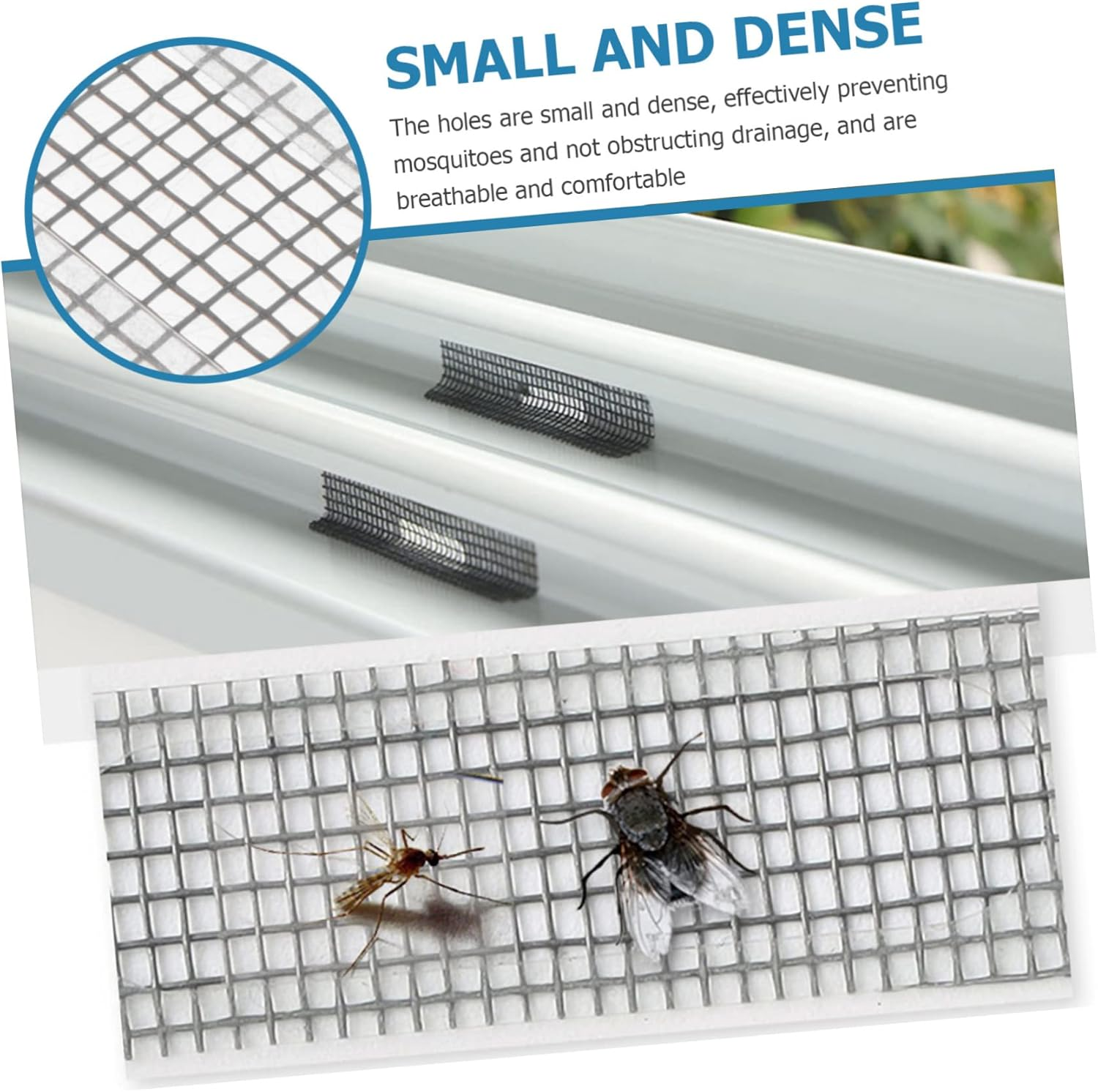 DOITOOL 20Pcs Screen Window Repair Tape Strong Adhesive Mesh for Window and Door Prevention Patch Repair Tool image number 3