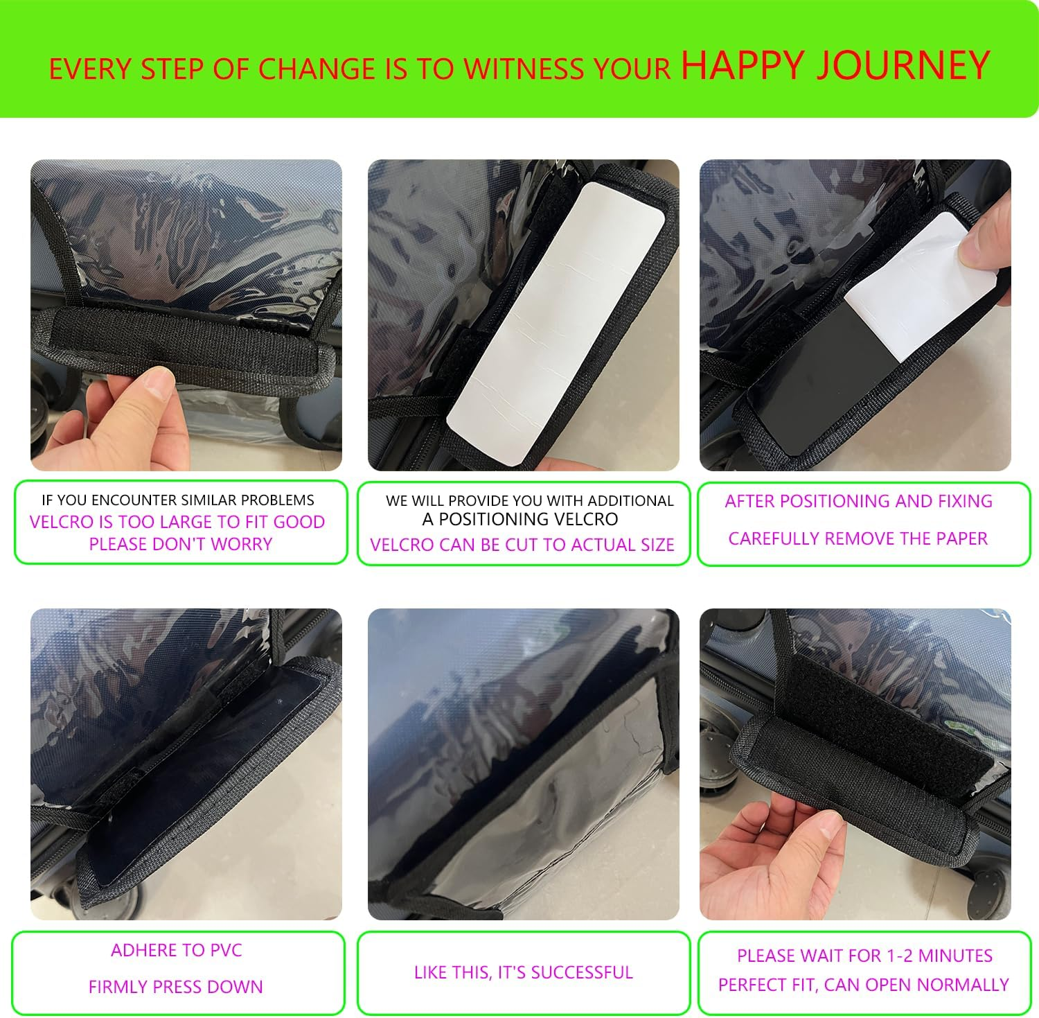 Luggage Cover Protector Bag PVC Clear Plastic Suitcase Cover Protectors Travel Luggage Sleeve Protector image number 3