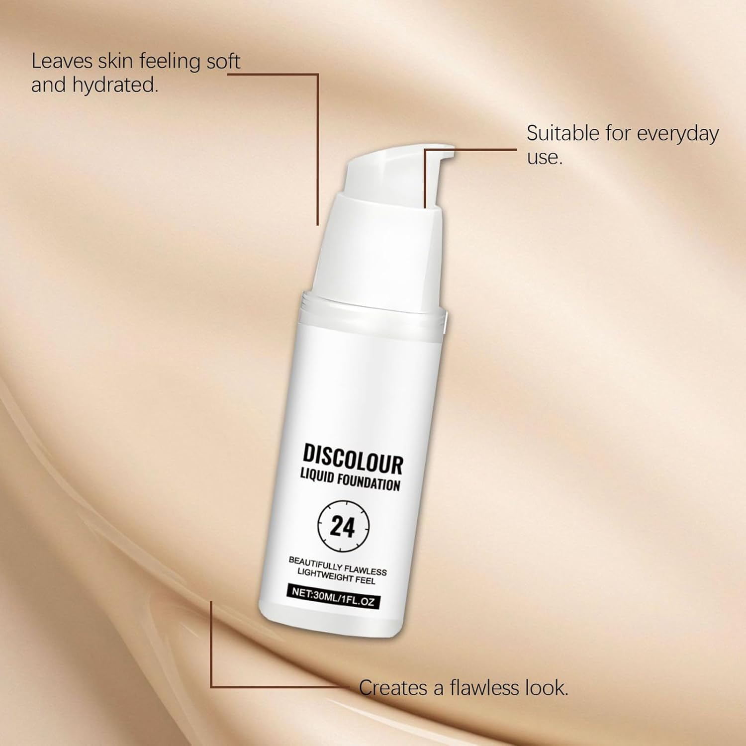 Color Adapting Foundation - Color Changing Mature Skin Foundation - Long-Lasting Moisturizing Concealer for Men Women All Skin Dating Vacation College Wedding Birthday Party image number 2