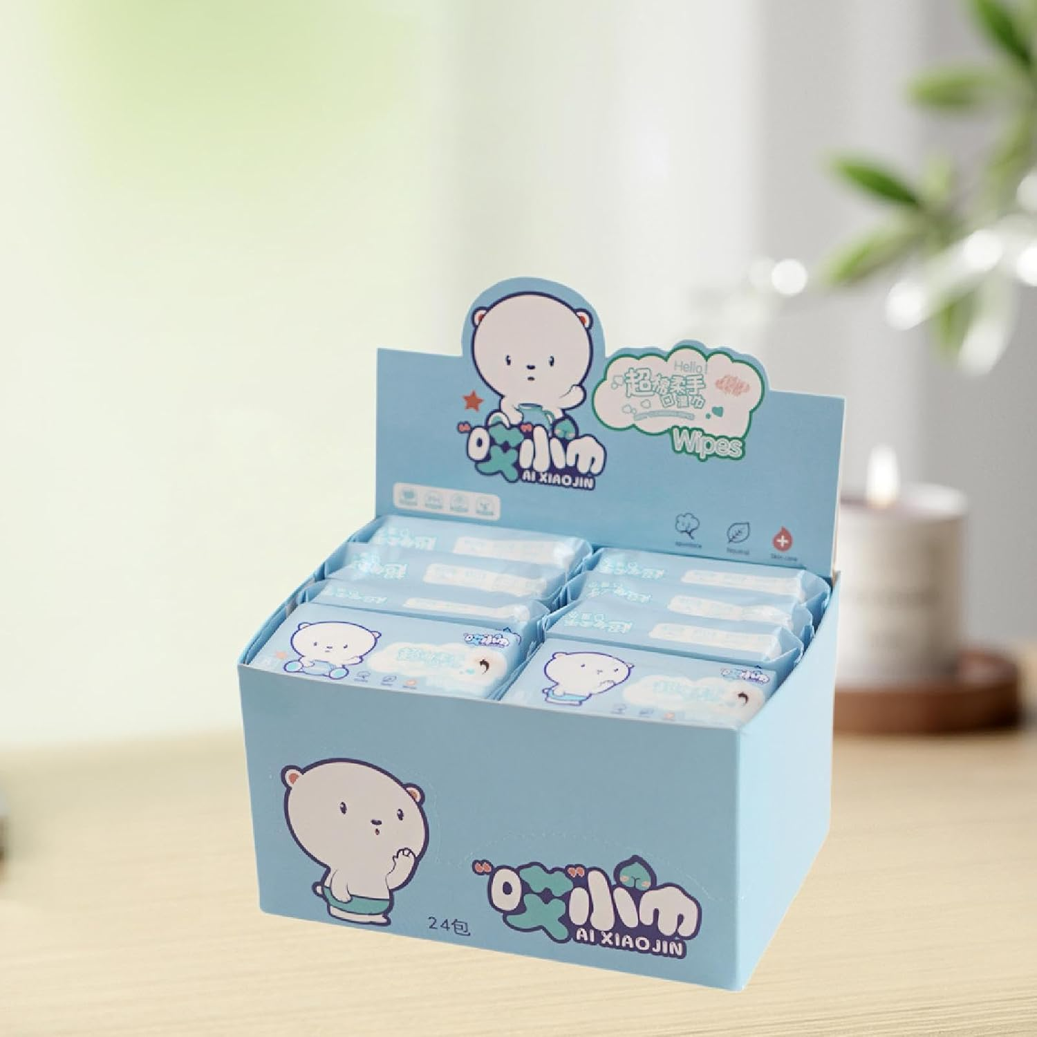 Fenteer 24Pcs Wet Wipes Portable Wet Tissue Flushable Face Cleaning Wipes Travel Wipes Hand and Face Wipes for Adults Home Daily Use image number 6