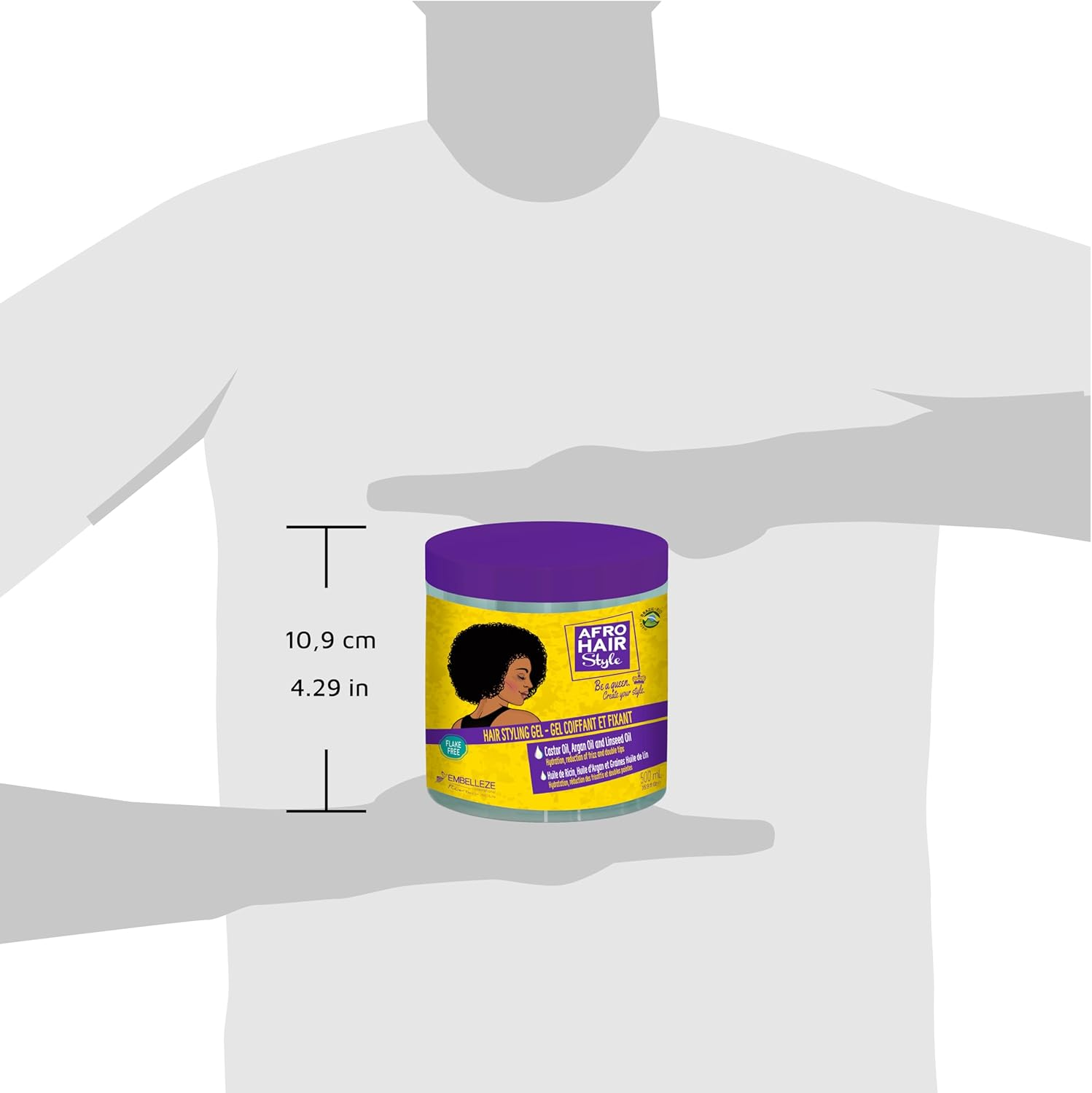 Afrohair Style Gel Modelador Capilar 500 Ml image number 6