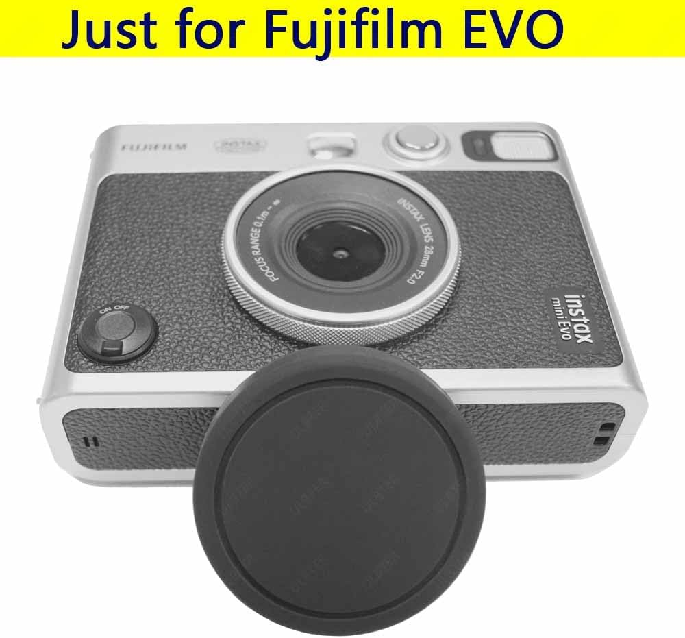 [2 Pieces] Rubber Lens Cover Cap for Fujifilm Instax Mini EVO Fuji Instant Camera, ULBTER Lens Cap Accessory image number 2