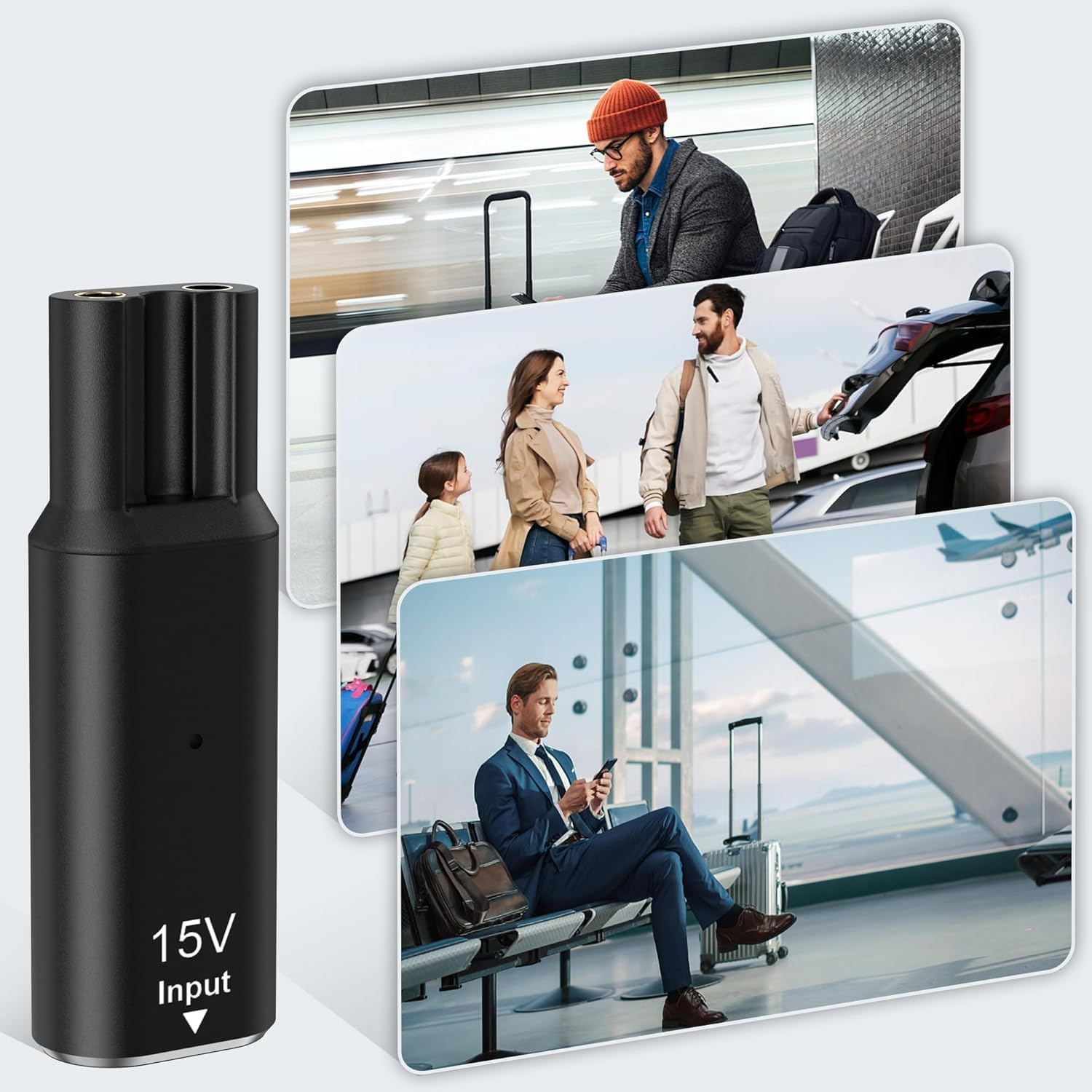 [2 Pack] T Tersely 15V HQ8505 Type C Shaver Adapter Charging Converter for Philips Norelco 7000 3000 Series, Oneblade QP6520 QP6530 QP6510, USB C Shaver Charger Converter without Charger Cord image number 5