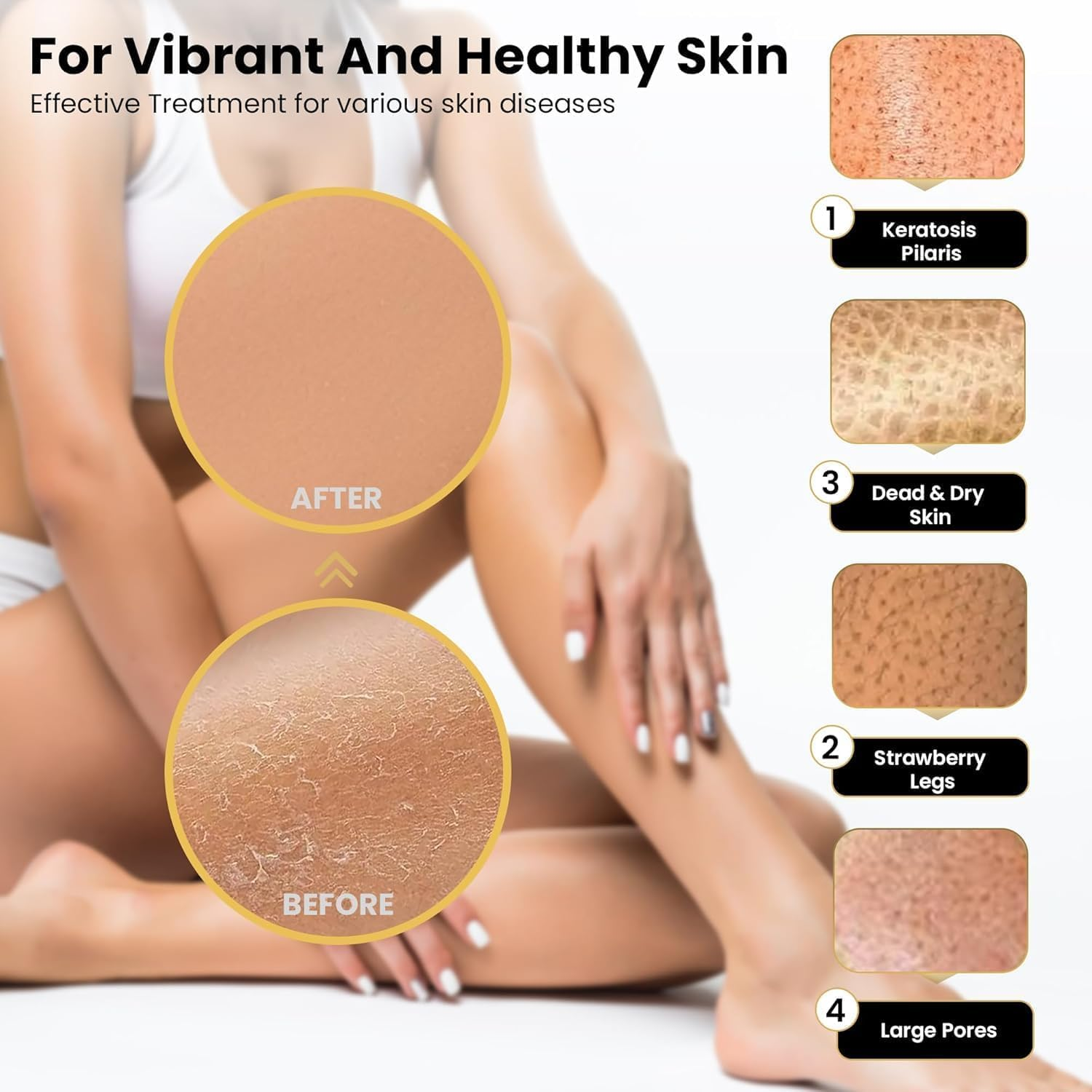 4PCS Exfoliating Moroccan Hammam Mitt Kessa Scrub Gloves,Remove Dead Skin Bath Body Scrub Mitt, for All Skin Types and Improve Blood Circulation, Shower, Spa, Dead Skin Cell Remover image number 5